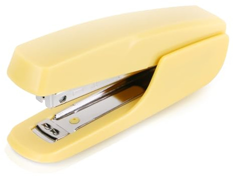 Mini Stapler with Staple Remover, Uses No.10 Staples, Portable Desk Stapler for Office, School, Home, Compact Handheld Stapler (Yellow)