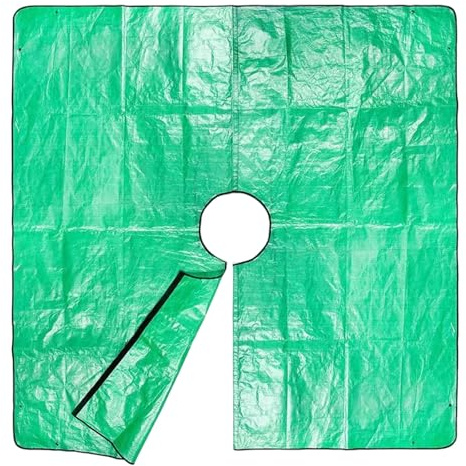 SELiLe Cespuglio arbusto per esterni 78 7 x78 7 per la raccolta rapida delle foglie con pratiche fibbie di fissaggio foro da 12 pollici