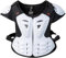 Harilla Chaleco de Motocicleta con Protección Corporal, Protección de Hombros, Chaleco Anticaída para El Pecho Y La Espalda para Patineta, Motocross Y Niños, Blanco