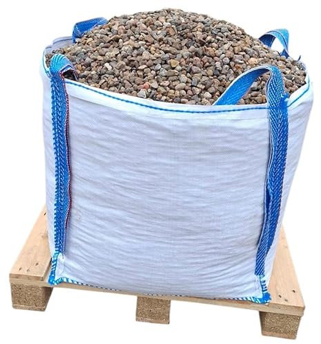 Generisch 250 kg Kies 8-16 mm Buntkies Rheinkies Quarzkies Kieselsteine Gartenkies Bigbag