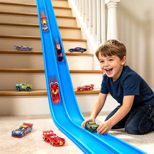 Toyokid Flexibel Racerbana För Barn, Present Till Pojkar 3 4 5 6 7 8 år Racerbana Bil Leksaker Från 3-8 år Pojkar Flickor Racerbana Flexibel 4M Leksaker För Barn Från 3-8 år Födelsedagspresent Pojkar