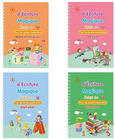 Magic Groove övningsböcker för skrivande, återanvändbara spårade arbetsböcker för att lära sig skriva, spårade skrivböcker för barn | för kontor lära sig skriva barn förskola