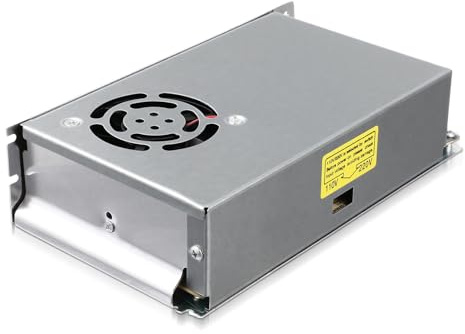 GARIOUANS Fuente De Alimentación Industrial Conmutada De Caja Metálica Adaptador De Corriente para Tira LED 12V 20A 250W con Ventilador Tamaño ×W110×H50Mm Convertidor Profesional De Voltaje
