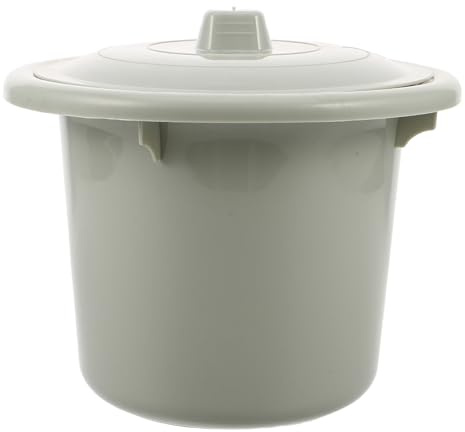 HOODANCOS Urinario Portátil para Adultos con Tapa, Bacinilla de Plástico Verde con Capacidad Máxima, Antidesbordamiento y Sellado Hermético para Uso Nocturno en Casa, Viaje y