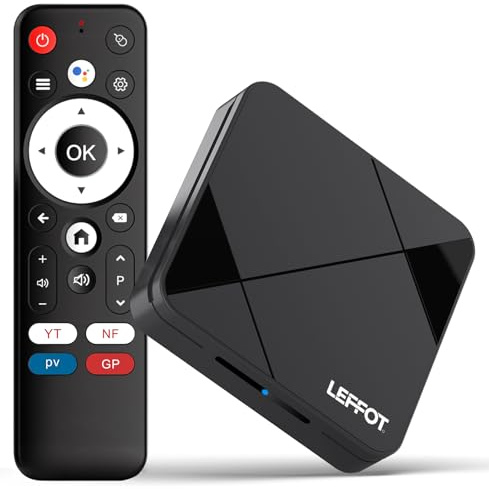 LEFFOT 4K UHD Android 14.0 TV Streaming Box 2026, 2GB RAM + 16GB ROM