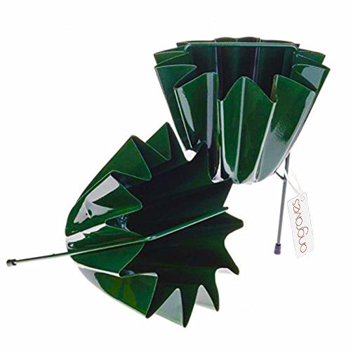 Angraves Set of 2 Green Henley Star Memorial Grave Flower Vases Holder