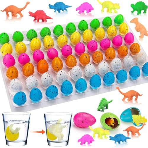 60pcs Dinosaurier Eier Spielzeug Magie Schlüpfen Wachsen Bunte Dragon für Kinder Kinder Party Spiele(#2)
