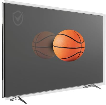TV GUARD | 43 Pouces | Protection d'Écran TV, Lumière Bleue, Résistant aux Rayures, Ultra-Clair, Compatible avec TV LED, LCD, OLED, QLED, Installation Facile, Usage Domestique et Commercial