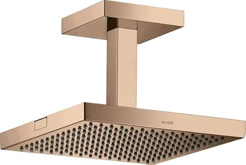 hansgrohe AXOR ShowerSolutions Kopfbrause 240/240 1jet, Deckenanschluss, 10929300, Farbe: Polished Red Gold