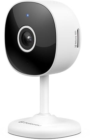 GALAYOU Security Camera Indoor - 2K WiFi Home Cameras for Baby Monitor, Pet, Dog, Smart CCTV, Alert, Siren, SD Card Storage, Works with Alexa (G7-1P)