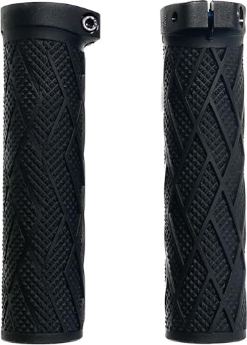 Airtracks 1 Paar Ergonomische Fahrradgriffe Crosser CG103 130 mm Fahrrad Griffe Lenkergriffe Grips Lenker Griff Handgriffe Rutschfester Weichem Gummi für Mountain Bike MTB Fahrrad