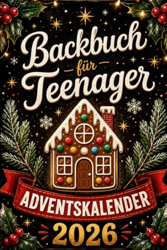 Backbuch für Teenager Adventskalender: 24 weihnachtliche Gebäck-Rezepte für die Adventszeit