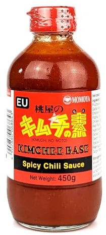 Momoya Kimchee Base Spicy Chilli Sauce No Moto Paste for Kimchi Making Stir Fry 450g
