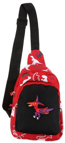 TOGEVAL Hübsche Kinder-gürteltasche Mit Dinosaurier- Umhängetasche Aus Nylon Für Jungen Und Mädchen Brusttaschen