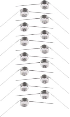 20PCS Stainless Steel Torsion Spring Right-Handed V-Spring, 0.5mm Wire Diameter, 6mm Outer Diameter, 6 Coils, 90 Degree Angle