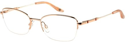 PUCCINI Brille mit Sehstärke für Damen optional mit Sonnenbrillentönung oder Blaulichtfilter, Rechteckig, gefertigt aus Edelstahl & Acetat (inklusive Brillenetui)