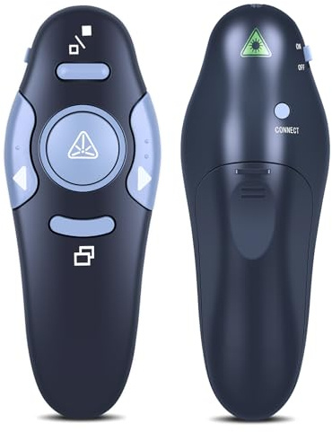 GOUYESHO Telecomando Wireless Presenter PowerPoint Presenter Wireless Presenter per Telecomandi Presentazione PowerPoint RF 2.4GHz USB per Computer/Laptop/Mac/Keynote