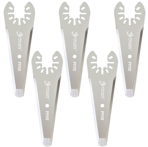 PAYA TOOLS Raspador rígido cónico de 3 pulgadas, cuchilla oscilante con gancho multiherramienta para quitar adhesivos penetrantes profundos, calafateo, silicona (paquete de 5)