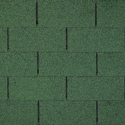Bitumenschindeln Trio T-Green, Grün Bitumen-Dacheindeckung