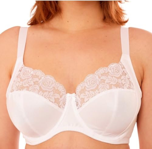 Gemm Plus Size Firm Hold Non Padded Underwired Full Cup Bra White