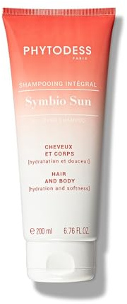 Shampooing Intégral SYMBIO SUN - Soin Cheveux et Corps 200ml - Hydratation et Douceur, Protection Solaire et Réparation