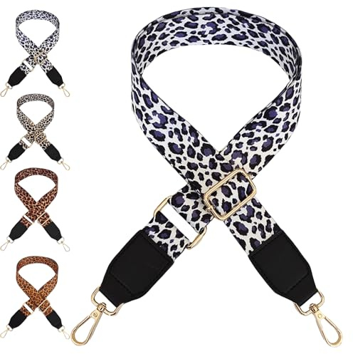LUKIUP Cinghia da tasca regolabile, Leopard Borse da cambiare, 80-130 cm, tracolla regolabile per borse a tracolla, cinturino sottile per borse e borse per il trasporto, cinturino da borsa fai da te