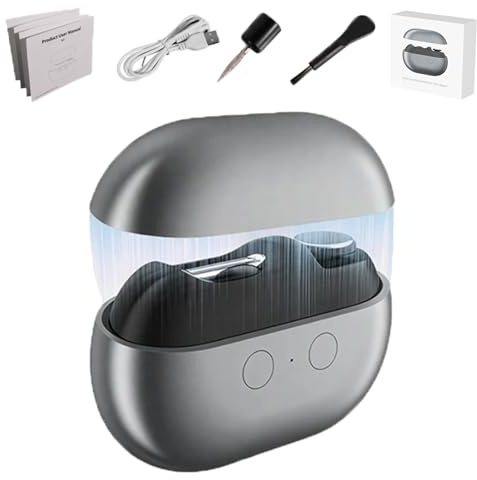 Fanyil/Pubyfun/Glosrity/Yosody/liketonline Easyclip Smart-Nagelknipser, Confix/Goowebs/Goredny/Welnax Easy Clip Multifunktions-Nagelknipser und -Polierer mit LED-Licht und Aufbewahrungsbox(Gray)