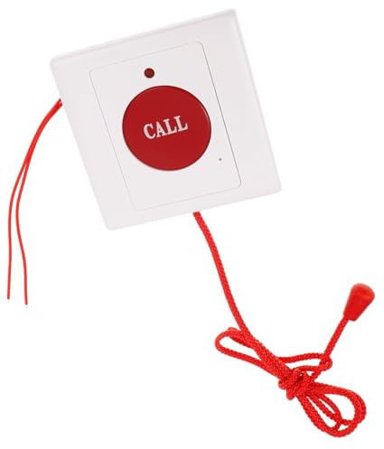 Gatuida Pulsante Di Emergenza Sos a Corda Per Anziani, Chiamata Di Aiuto Rapida Senza Fili, Semplice Installazione Per Casa e Ospedale