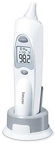 Beurer Digital Ear Thermometer - Measures Body, Room & Object Thermometer for Babies, Toddlers & Adults, FT58