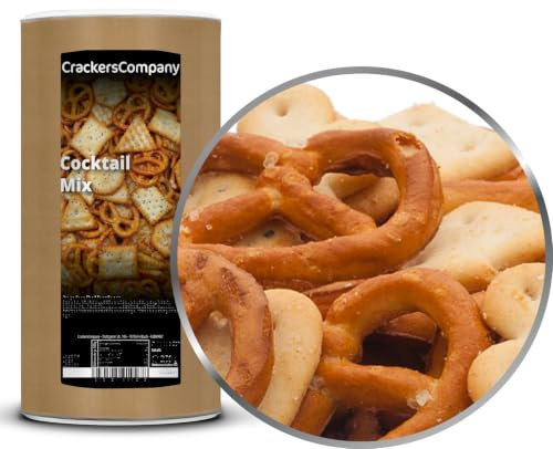 1 x 300g Cocktail Mix Salzgebäck Salzbrezeln Knusper Mischung vegetarisch leicht gesalzen fettarm