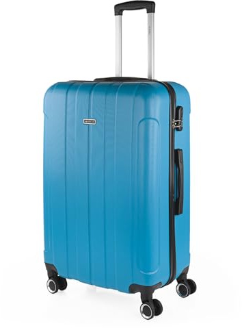 ITACA Maleta de Viaje Grande Rígida 4 Ruedas Trolley 73 cm de ABS lisa, Ligera Resistente, Gran Capacidad