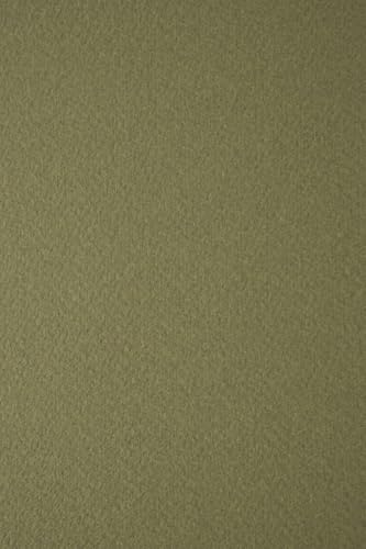 Netuno 10x Strukturkarton Dunkelgrün DIN A4 21 x 29,7 cm 250g Tintoretto Wasabi Bastelkarton farbig strukturiert Naturkarton beidseitig bedruckbar Papier mit Struktur für Einladungen Menükarten