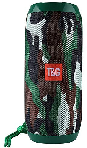 ELLENNE CASSA SPEAKER BLUETOOTH RICARICABILE 10W WIFI ALTOPARLANTE WATERPROOF RADIO TG117 (Verde Militare)