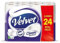Velvet Classic Quilted Toilet Tissue 24 Rolls - Luxuriously Soft, Strong and Absorbent Toilet Roll - Jumbo Bulk Pack 24 Rolls - 3-ply - White