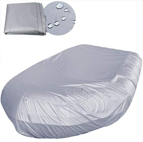 Schlauchboot Bootabdeckplane, Wasserdicht Staubdicht UV-Beständig Persenning Boot, Bootsabdeckung Schützen sie ihr Schiff, 210D Oxford Stoff, Bootspersenning ( Color : Gray , Size : 230*94*46cm )