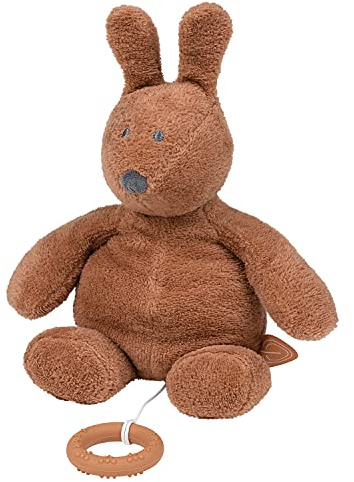 Nattou Spieluhr aus Baumwolle, Hase Bonnie, Wiegelied «La-Le-Lu», Ca. 28 cm, Susie und Bonnie, Braun