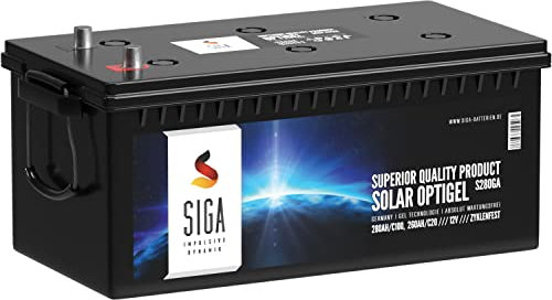 SIGA Blei-Akku 12V 280Ah Gel Akku Gel-Batterie Bootsbatterie Wohnmobil Batterie Solarbatterie Versorgerbatterie
