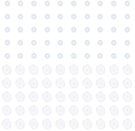 Decentraland 6 transparente Piercing-Scheiben für Piercing-Bump, Druck-Silikon-Ohrringe für Keloide-Heilkissen, Bauchnabel-Piercing-Kit