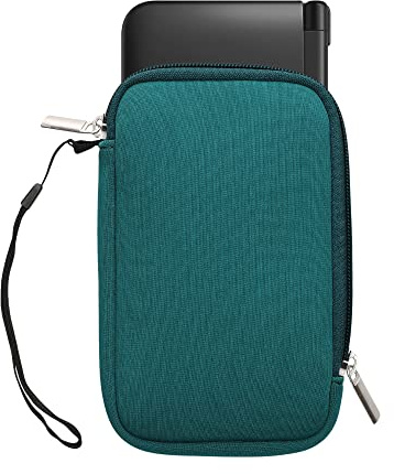 kwmobile Tasche kompatibel mit Nintendo 3DS XL - Handheld Spielekonsole Neopren Hülle in Petrol