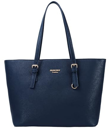 Princely London Shopper Beverly - Premium Handtasche Damen - Geräumige Shopper-Tasche mit Reißverschluss & Innenfächern