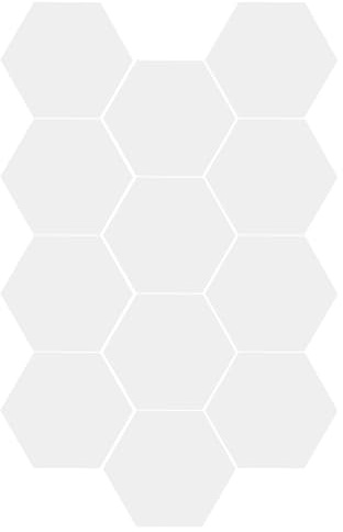 MENAYODA 12 Stück Hexagon Akustikplatten Selbstklebend, Schallabsorber Schallschutz mit hoher Dichte für Wand Decken Holz & Tür Schallabsorbierende Wanddekoration (Weiß)