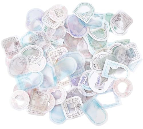 GORGECRAFT 240 PCS 12 Styles Junk Journal Kit Découpage Scrapbook Papier Main Compte Matériaux - Série de Cadre Creux pour DIY Art Journaling Journals Planificateurs Collage Album Crafter Cadeaux