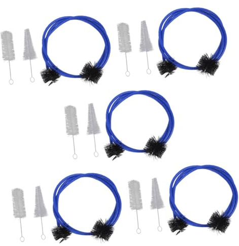 SAFIGLE 5sätze Multifunktionales Reinigungsset Für Trompeten Und Saxophone Teiliges Mit Flexibler Bürste Für Mundstücke Langlebig Und Tragbar Für Anfänger Und Professionelle Musiker