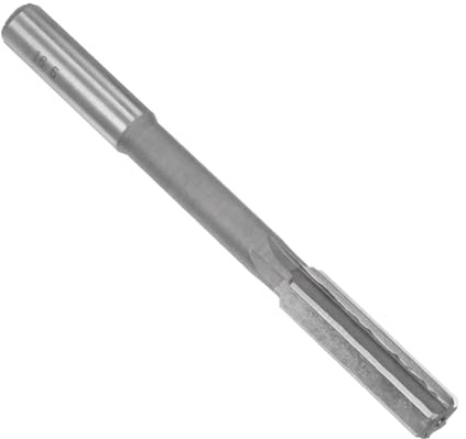 QUARKZMAN Escariador de Mandril 16.5mm, H7 HSS Escariador de Torno de 6 Flautas Rectas, Herramienta de Corte de Fresado de Vástago Redondo, Barrena de Avellanado Métrica