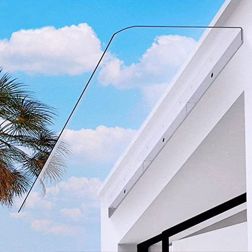 Unsichtbares Vordach für die Haustür, Außenmarkise, Tür-/Fenster-Gartenvordach, Terrassen-/Verandamarkise, geräuschloses Vordach für die Veranda, Polycarbonat-Abdeckung, Regenschutz für Balk