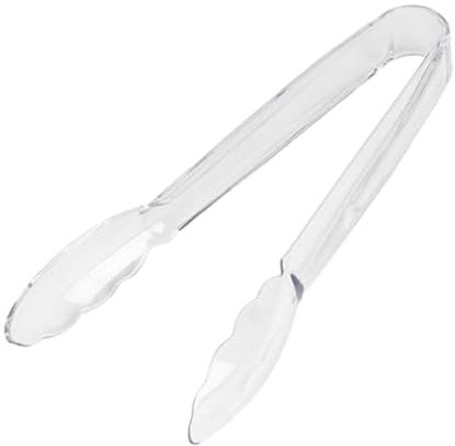 LOVIVER Pinces de Service Pince à Steak Frit Buffet fête Restauration Pinces Alimentaires Transparentes Pinces de Cuisson pour la Cuisson friture Restaurants, 23CM