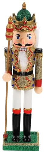 PRETYZOOM 2pcs Wooden Nutcracker Puppet Xmas Soldier Nutcracker Ornament for Home