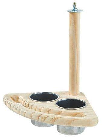 Papagei Futternapf Vogelkäfig Schale Vogel Wasserschale Papagei Futterbox mit Spritzwassergeschütztem Design Vielseitige Vogelschale für Sittiche, Kanarienvögel, Nymphensittiche, Finken, und