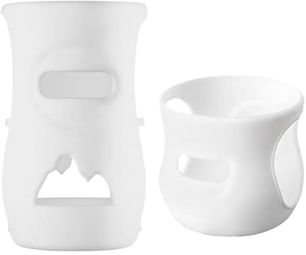 Tapas De Botellas De Leche De Vidrio - Manga Aislante De Silicona Alimentaria, Botellas De Leche | Cubrebiberones Resistente A Altas Temperaturas Para La Lactancia Materna, Duradero Y Protegido