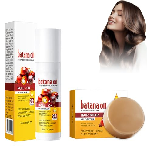 Batana Oil Hair Soap Bar, hårborttagare, schampo mot grått hår, batanaolja för hårväxt, ekologisk batanaolja för friskt hår